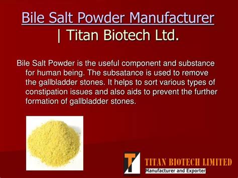 Ppt Bile Salt Powder What Are The Health Benefits Powerpoint Presentation Id 1464735