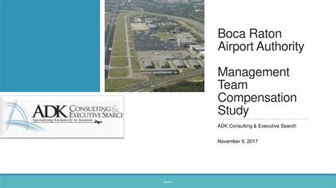 Ppt Boca Raton Airport Authority Management Team Compensation Study