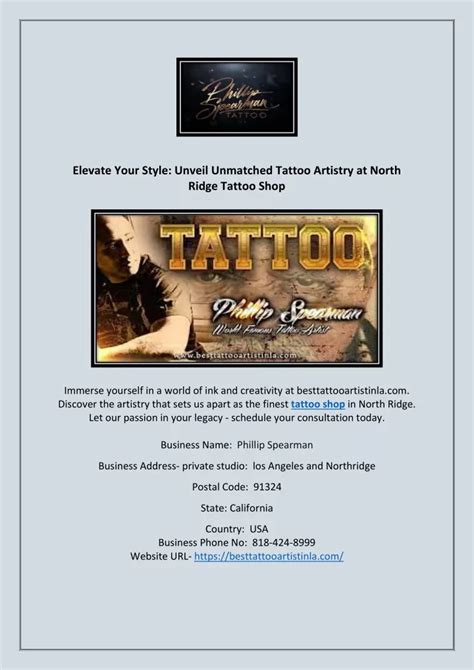 Ppt Elevate Your Style Unveil Unmatched Tattoo Artistry At North