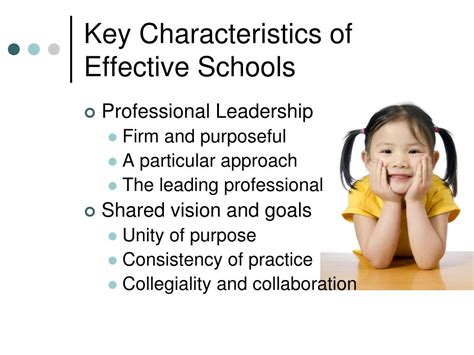 Ppt Key Characteristics Of Effective Schools Powerpoint Presentation