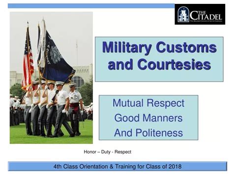 Ppt Military Customs Courtesy Powerpoint Presentation Free Download