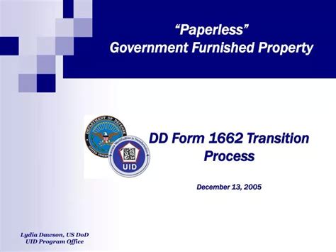 Ppt Paperless Government Furnished Property Powerpoint Presentation Id 6596260