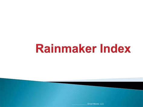 Ppt Rainmaker Index Powerpoint Presentation Free Download Id 1666685