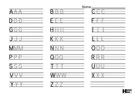 Practice Writing The Alphabet Printables