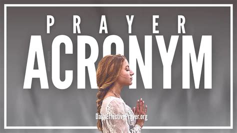 Prayer Acronym Use Pray To Boost The Power Of Your Prayers