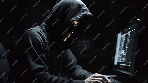 Premium Ai Image Unveiling The Masked Hacker Exposing The Threat Of