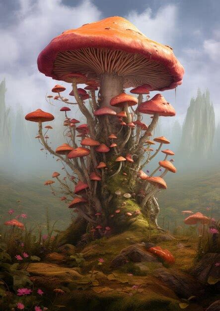 Premium Photo Fantasy Mushrooms