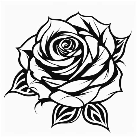 Premium Photo Rose Tribal Tattoo