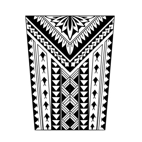 Premium Vector Wrap Around Arm Polynesian Tattoo Design Pattern