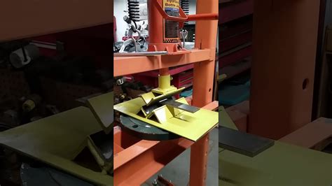 Press Brake Made From Harbor Freight Press Youtube