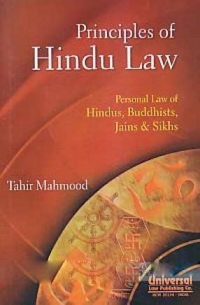 Principles Of Hindu Law Personal Law Of Hindus Buddhists Jains