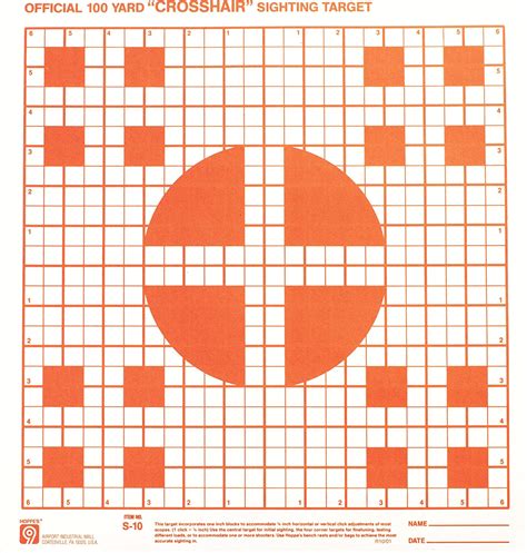 Printable 25 Yard Zero Target Printable Word Searches