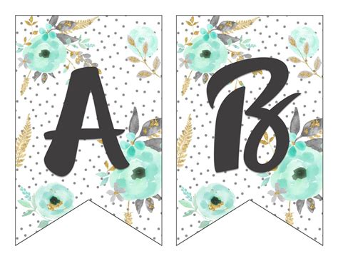 5 Free Printable Alphabet Letters for Banners