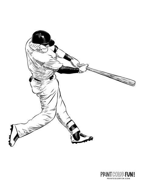 Printable Baseball Coloring Pages