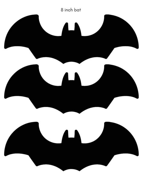 5 Free Printable Bats for Halloween