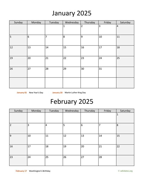 Printable Bi Monthly 2025 Calendar Wikidates Org