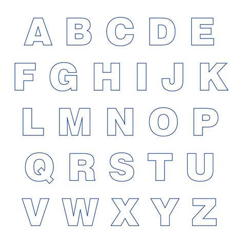 Printable Big Alphabet Letters