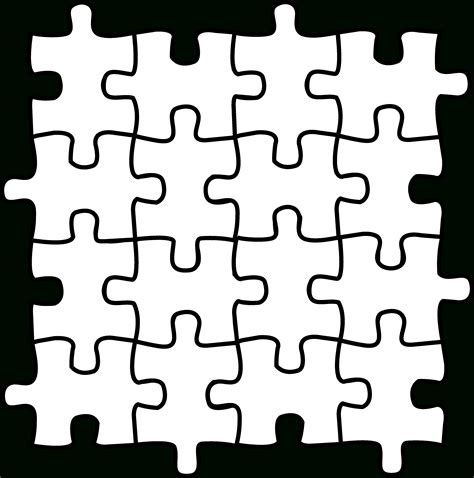 Printable Blank Puzzle Piece Template Teaching Ideas Pinterest