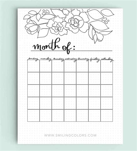 Printable Bullet Journal Pages Free Printable Word Searches