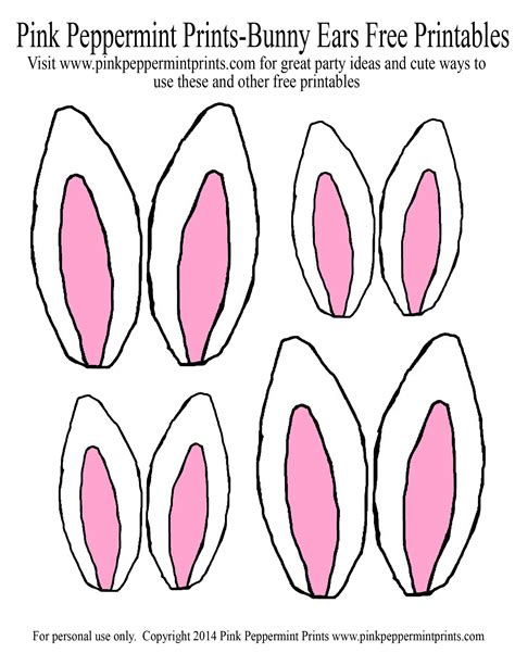 Free Printable Bunny Ears for Easter Fun