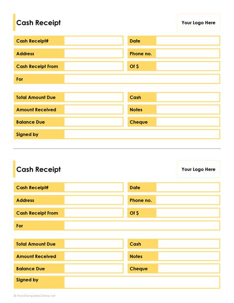 Printable Cash Receipt Format Printable Form Templates And Letter