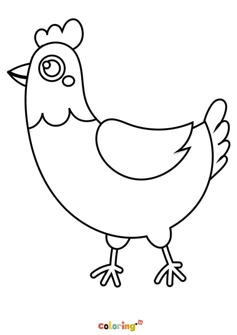 Printable Chicken Coloring Pages Coloring Home