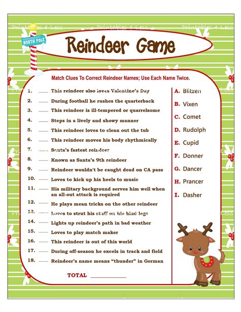 7 Printable Christmas Games for Kids and Adults