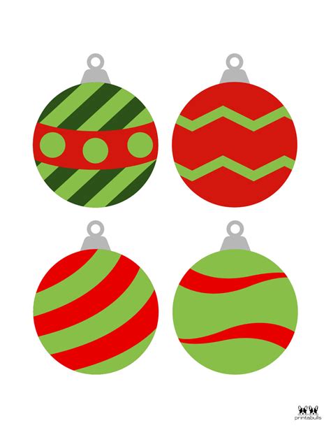 Free Printable Christmas Ornament Templates to Download