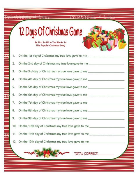 Printable Christmas Party Games for Instant Holiday Fun