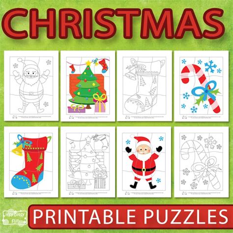 Printable Christmas Puzzles For Kids Itsy Bitsy Fun