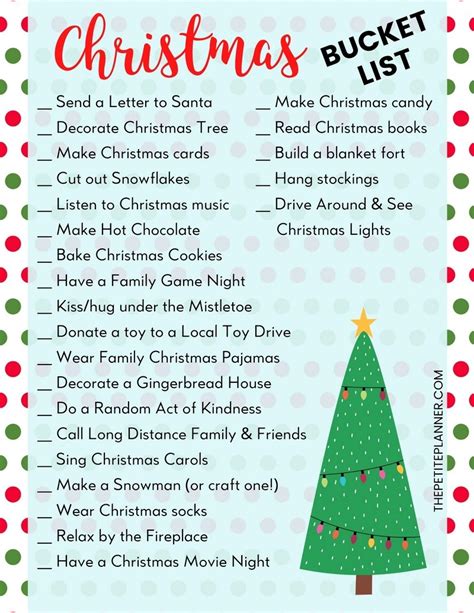 Printable Christmas To Do List