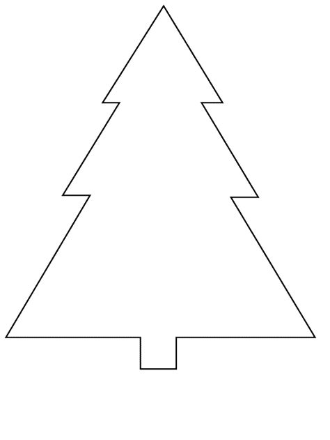 Printable Christmas Tree Shape