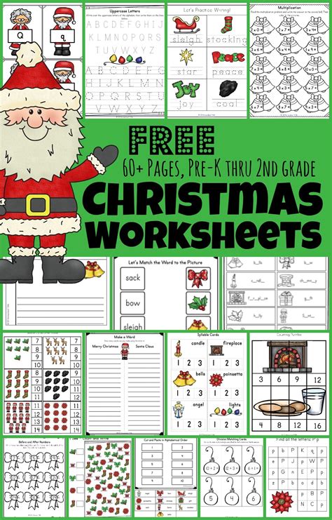 Free Printable Christmas Worksheets for Kids