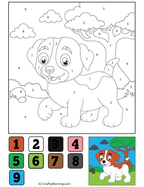 Printable Color By Numbers For Kids