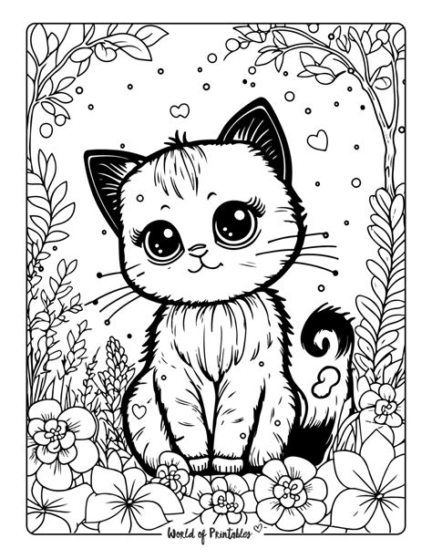 Free Printable Cat Coloring Pages for Kids