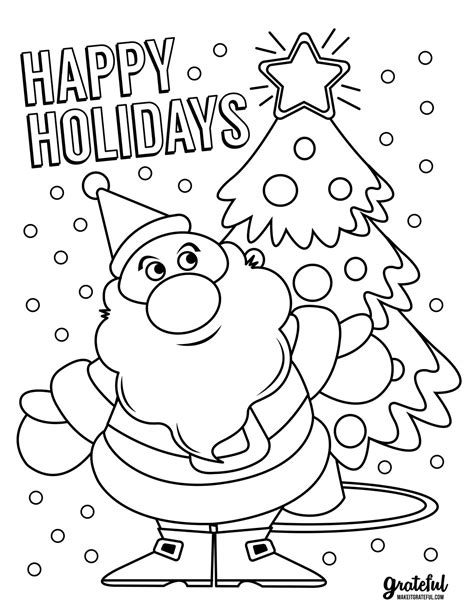 7 Free Christmas Coloring Pages to Print Now