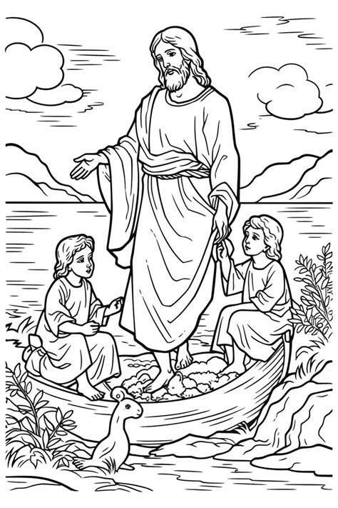 Coloring Pages of Jesus for Kids to Print