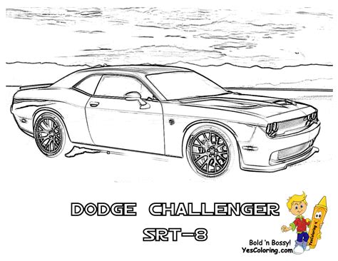 Printable Coloring Pages Of A 2019 Dodge Hellcat Challenger Bridgetillarson