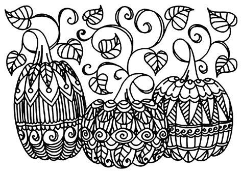 5 Free Pumpkin Coloring Pages