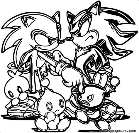 Printable Coloring Pages Sonic Printable Templates