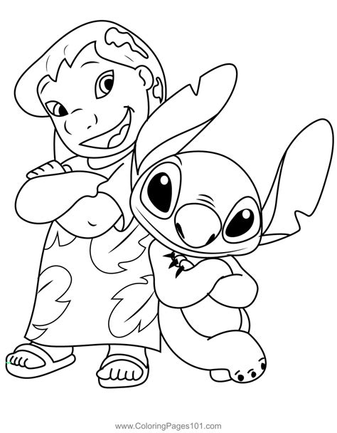 Stitch Printable Coloring Pages for Kids