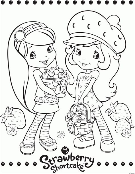 5 Free Strawberry Shortcake Coloring Pages