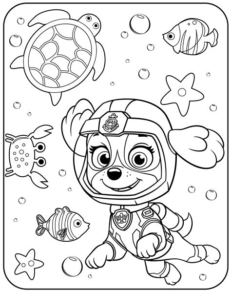 5 Free Printable Coloring Pages of Paw Patrol