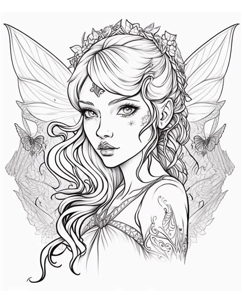 Fairy Coloring Pictures to Print for Free