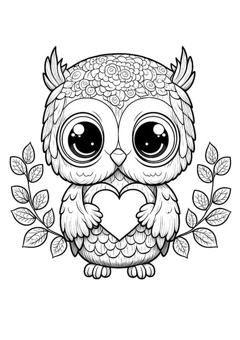 8 Free Printable Owl Coloring Pictures