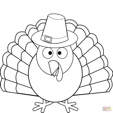 Colorful Printable Turkey Coloring Pages for Kids