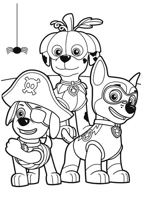 5 Free Paw Patrol Colouring Pages