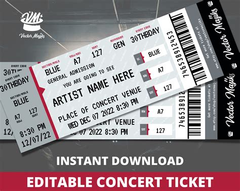 Design Your Own Printable Concert Tickets Easily