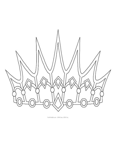 Printable Crown Template For Queen