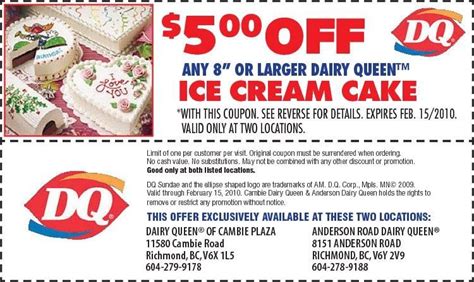 Dairy Queen Coupons Printable Today